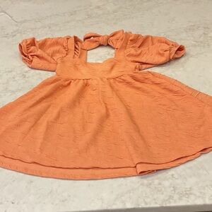 Free People Vibrant Orange Casual Dress